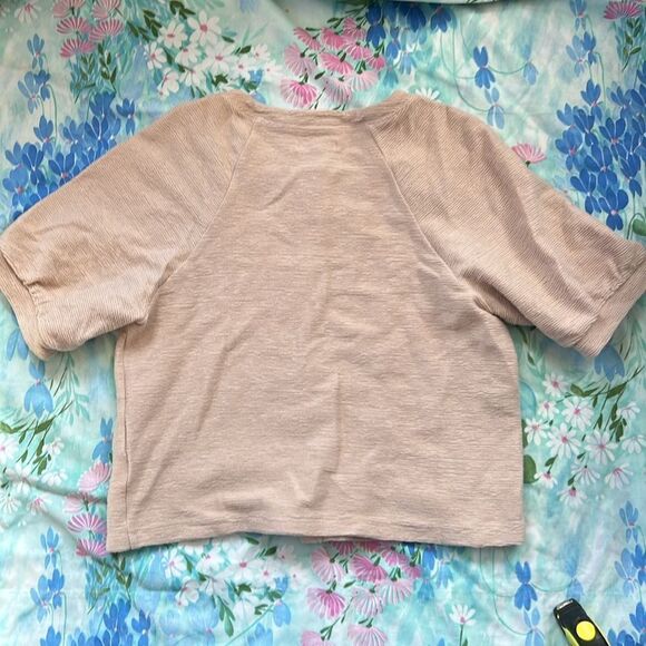 Madewell Draped/Ribbed Button Front Top - M - Picture 8 of 8